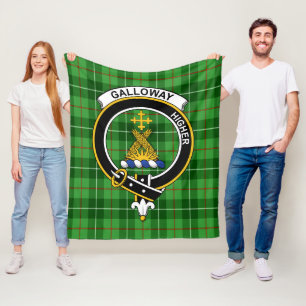 Clan Galloway District Tartan Kariert Fleecedecke