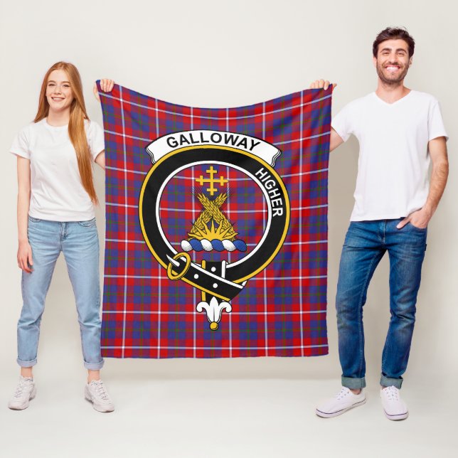 Clan Galloway Red Tartan Kariert Fleecedecke (Beispiel)