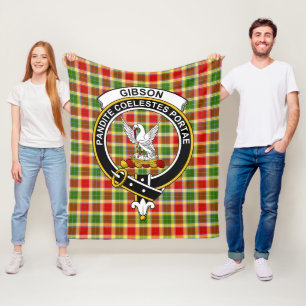 Clan Gibson Tartan Kariert Fleecedecke