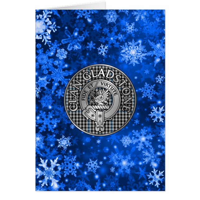 Clan Gladstone Wappen & Tartan (Vorne)
