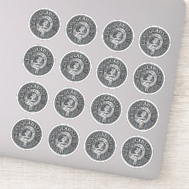 Clan Gladstone Wappen & Tartan Aufkleber