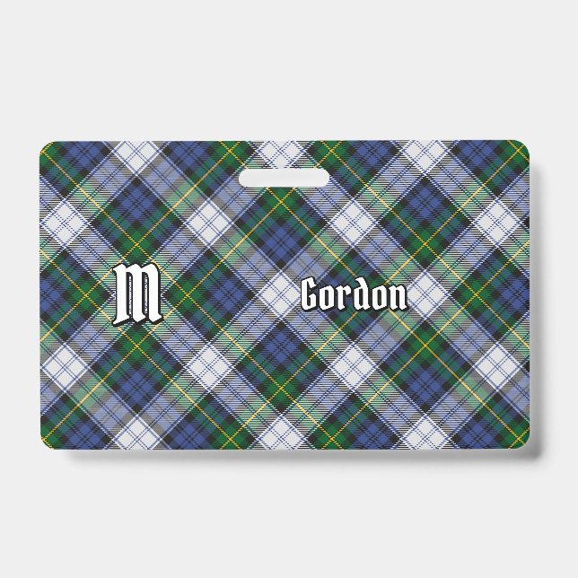 Clan Gordon Dress Tartan Abzeichen Ausweis (Vorderseite)