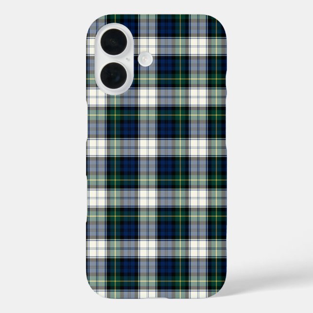 Clan Gordon Dress Tartan Blau und Weiß Kariert Case-Mate iPhone Hülle (Rückseite)