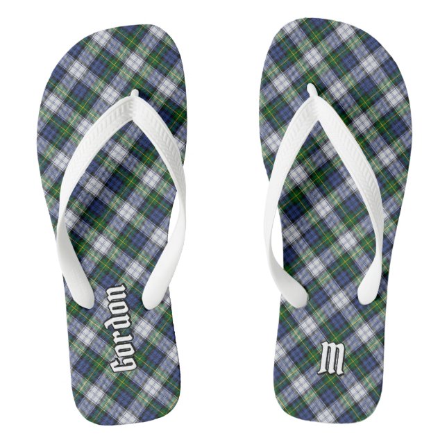 Clan Gordon Dress Tartan Flip Flops (Fußbett)
