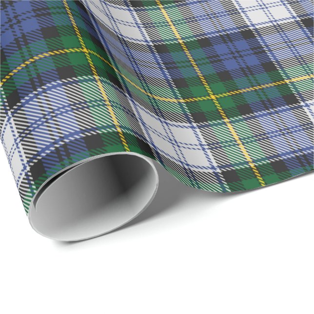 Clan Gordon Dress Tartan Wrapping Paper Geschenkpapier (Rolleneckpunkt)