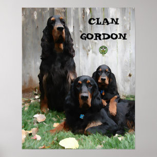 CLAN GORDON Gordon Set Painting Poster