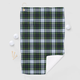 Clan Gordon Kariert Tartan Green White Karo Golfhandtuch