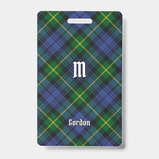 Clan Gordon Tartan Abzeichen Ausweis (Vorderseite)