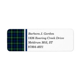 Clan Gordon Tartan Blue und Green Scott Kariert