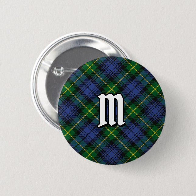 Clan Gordon Tartan Button (Vorne & Hinten)