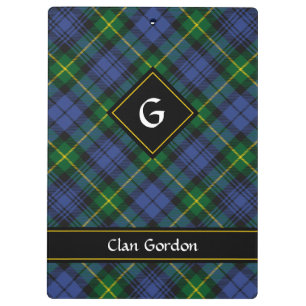 Clan Gordon Tartan Clipboard Klemmbrett