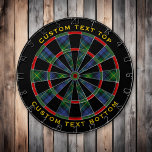 Clan Gordon Tartan Dart Board Dartscheibe<br><div class="desc">Clan Gordon Traditioneller Tartan mit modernen Farben. Nahtloses Muster. Zwei benutzerdefinierte Textbereiche auf dem äußeren Ring.</div>
