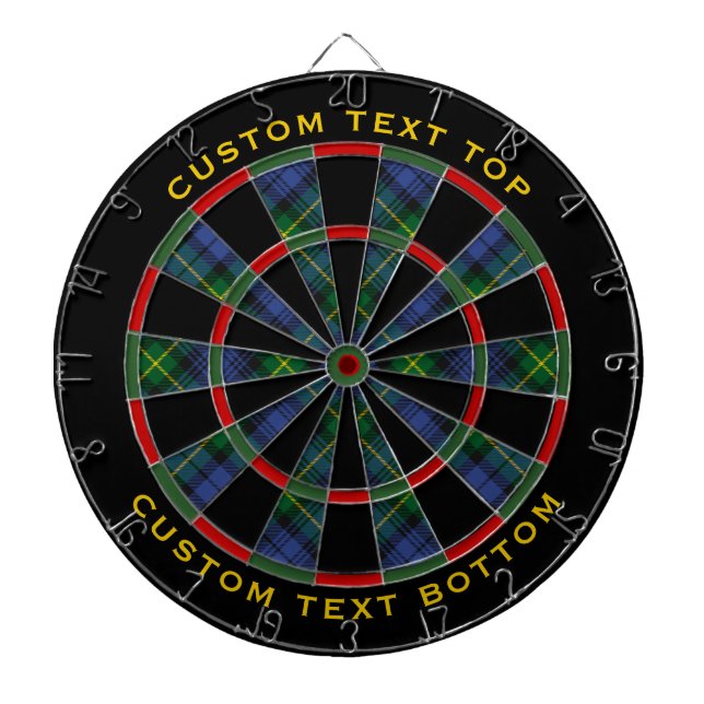 Clan Gordon Tartan Dart Board Dartscheibe (vorne)