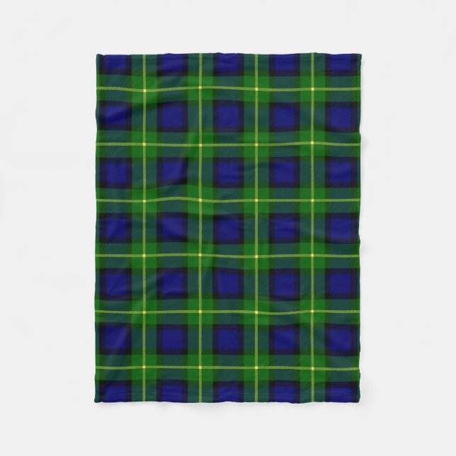 Clan Gordon Tartan Kariert Fleecedecke (Vorderseite)