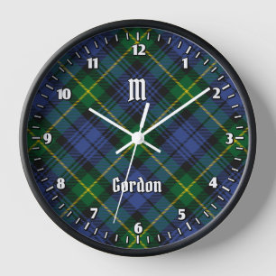 Clan Gordon Tartan Large Clock Uhr