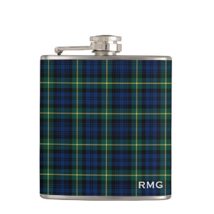 Clan Gordon Tartan Mit Monogramm Flachmann