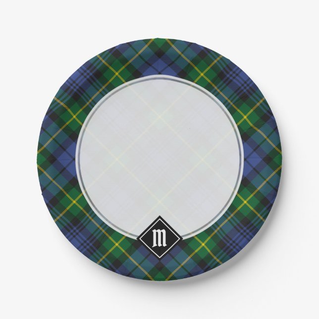 Clan Gordon Tartan Paper Tellers Pappteller (Vorderseite)