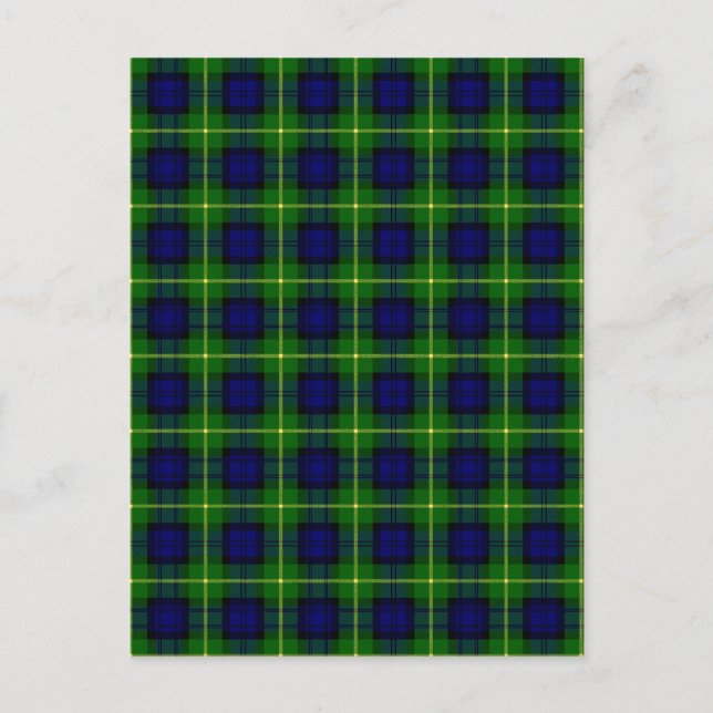 Clan Gordon Tartan Postkarte (Vorderseite)