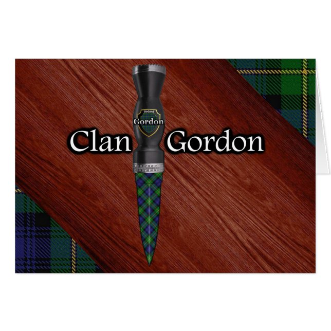 Clan Gordon Tartan Sgian Dubh Blade (Vorderseite (Horizontal))