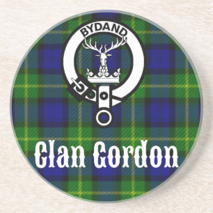 Clan Gordon Tartan Wappen Sandstein Untersetzer