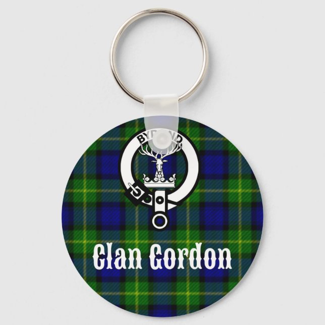 Clan Gordon Tartan Wappen Schlüsselanhänger (Vorderseite)