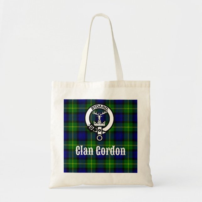 Clan Gordon Tartan Wappen Tragetasche (Vorne)