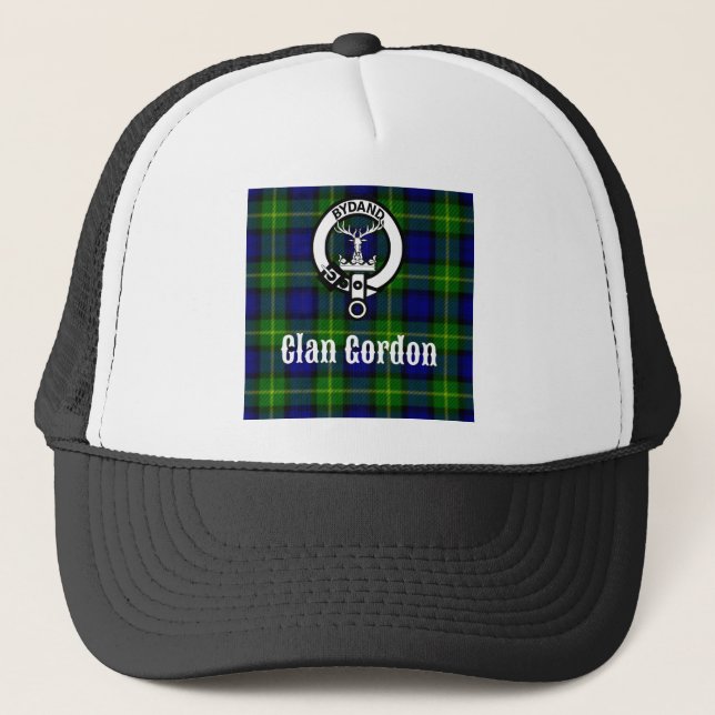 Clan Gordon Tartan Wappen Truckerkappe (Vorderseite)