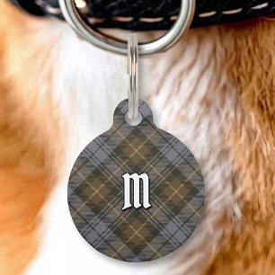 Clan Gordon verwittertes Tartan-Hundehalsband Haustiermarke