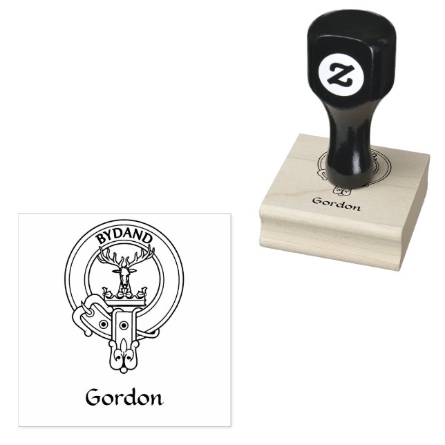 Clan Gordon Wappen Rubber Briefmarke Gummistempel (Stempel)