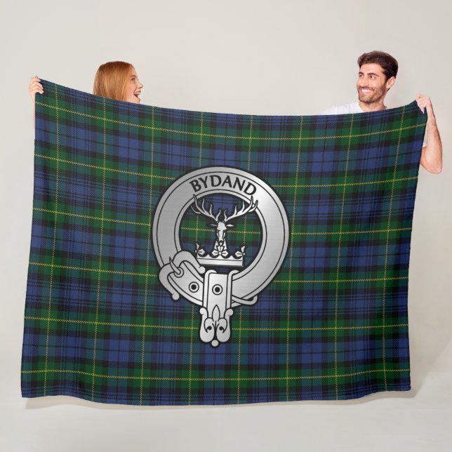 Clan Gordon Wappen & Tartan Fleece Blanket (Beispiel)