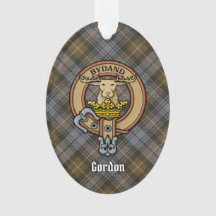 Clan Gordon Wappen über das Wetter Tartan Ornament