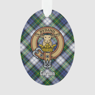Clan Gordon Wappen über Kleid Tartan Ornament