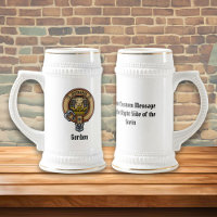 Clan Gordon Wappen über Wetterbeet Tartan Beer Ste