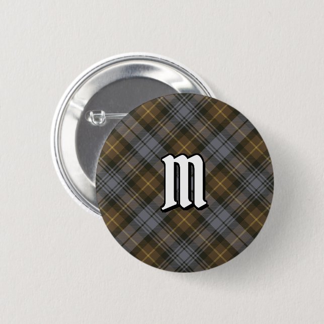 Clan Gordon Weathered Tartan Button (Vorne & Hinten)