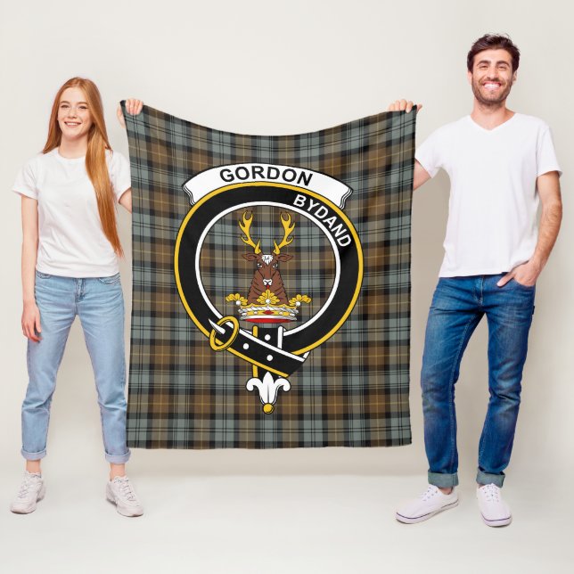 Clan Gordon Weathered Tartan Kariert Fleecedecke (Beispiel)