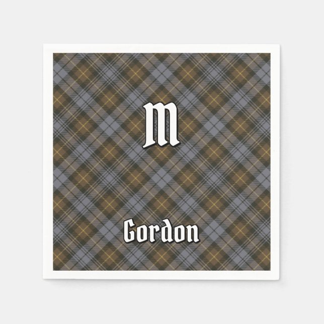 Clan Gordon Weathered Tartan Napkins Serviette (Vorderseite)
