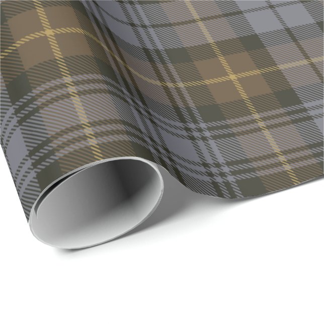 Clan Gordon Weathered Tartan Wrapping Paper Geschenkpapier (Rolleneckpunkt)