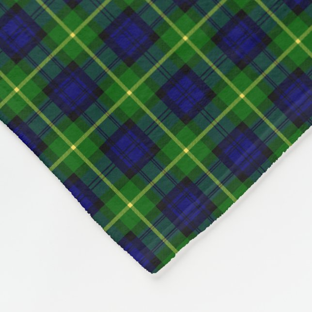 Clan-GordonTartan Fleecedecke (Ecke)