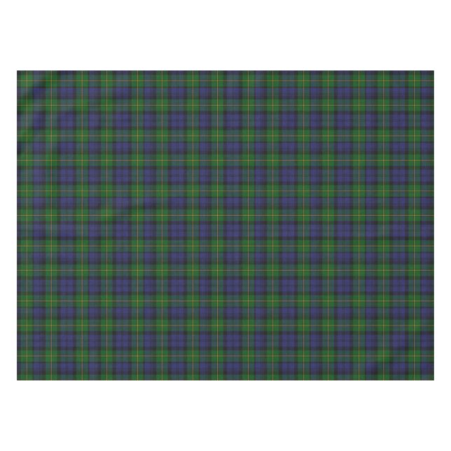 Clan-Gordontartan-karierter Tabellen-Stoff Tischdecke (Vorderseite (Horizontal))