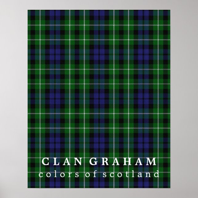 Clan Graham Colors of Scotland Tartan Poster (Vorne)