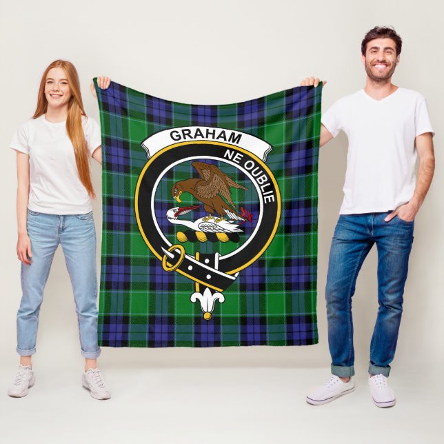 Clan Graham of Menteith Modern Tartan Kariert Fleecedecke (Beispiel)