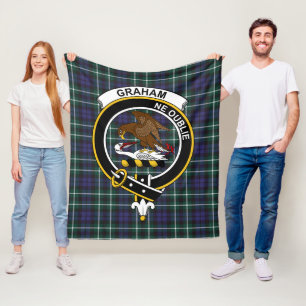 Clan Graham of Montrose Modernes Tartan Kariert Fleecedecke