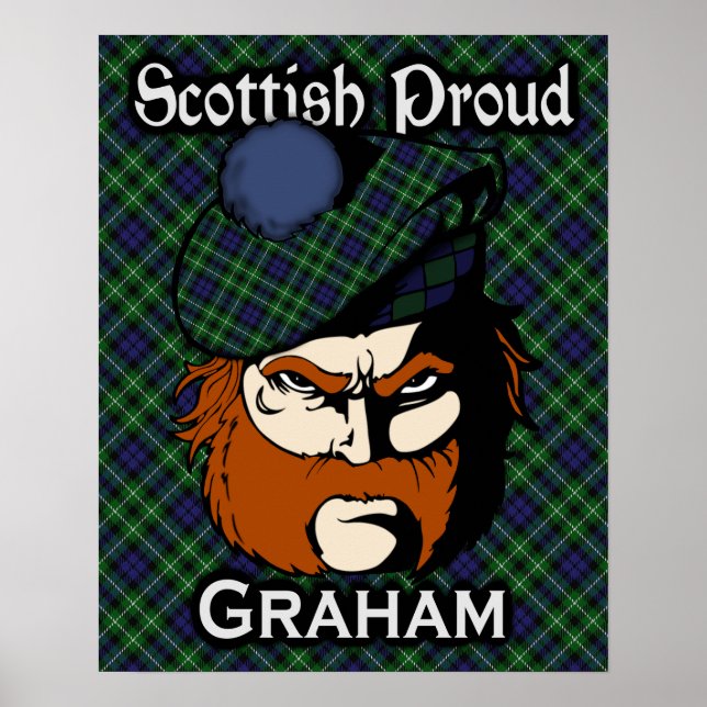 Clan Graham Scottish Tartan Poster (Vorne)