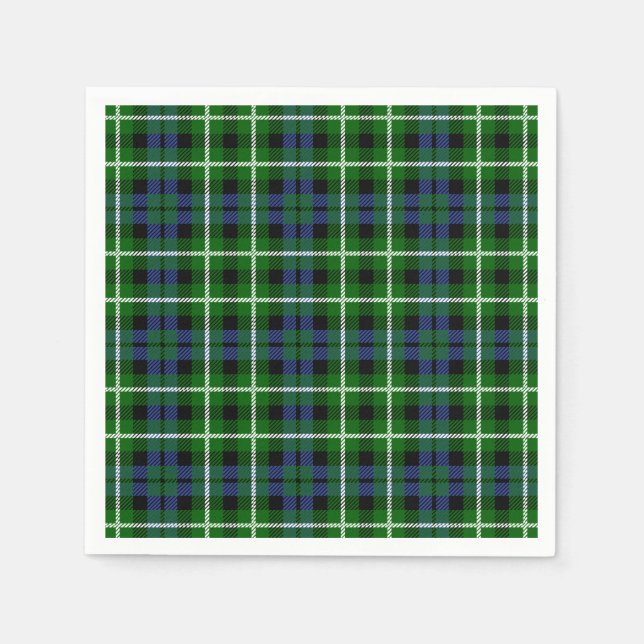Clan Graham Tartan Serviette (Vorderseite)