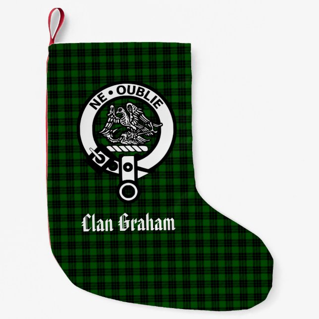 Clan Graham Wappen Abzeichen Personalisiert Kleiner Weihnachtsstrumpf (Vorderseite)