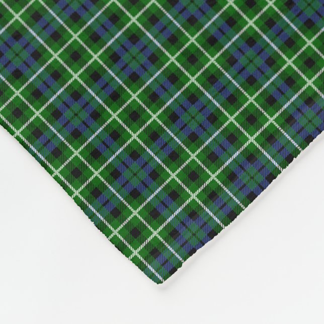 Clan-GrahamTartan Fleecedecke (Ecke)