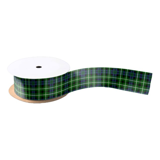 Clan-GrahamTartan Satinband (Spule)