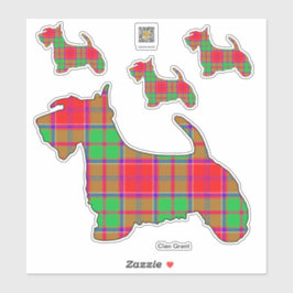 Clan Grant Scottie Sticker