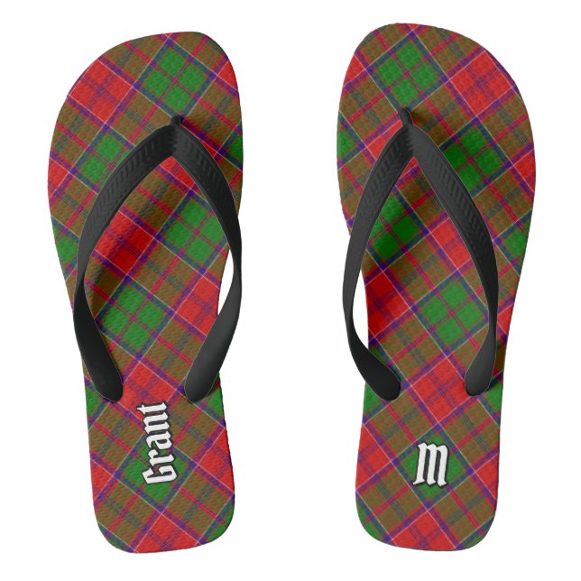 Clan Grant Tartan Flip Flops (Fußbett)