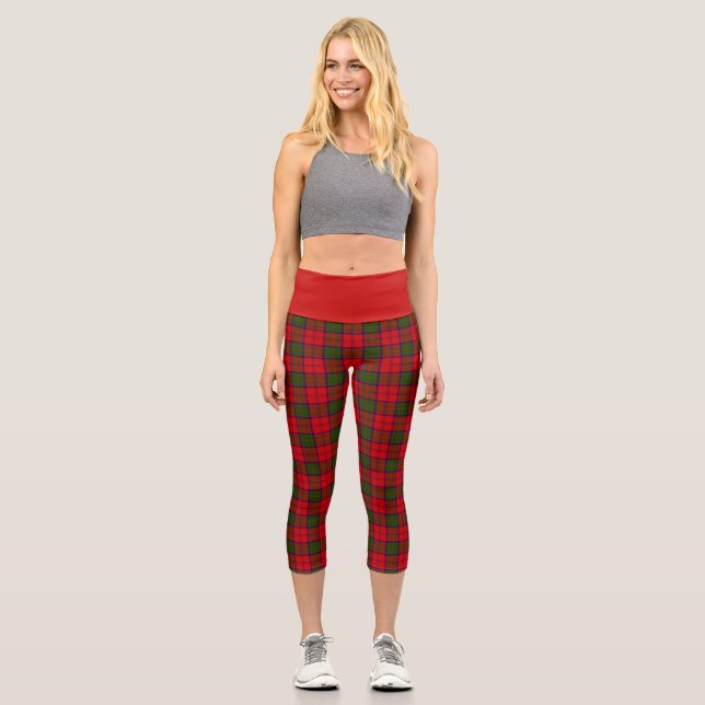 Clan Grant Tartan Kariert Capri Leggings (Vorderseite)